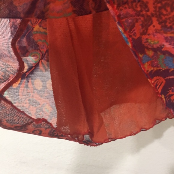 Bliss-I-Tude Floral Beaded Blouse Med - Picture 4 of 7